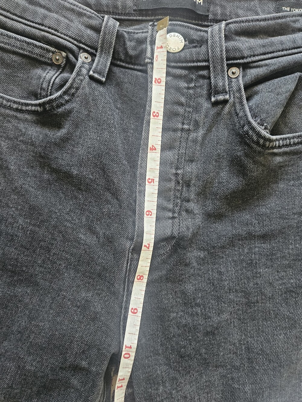 Denim Forum Yoko high-rise slim jeans in a black wash. 27. - Picture 7 of 14